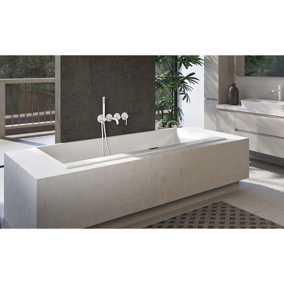 Смеситель для ванны Timo Saona 2314/16YSM, белый матовый фото 2