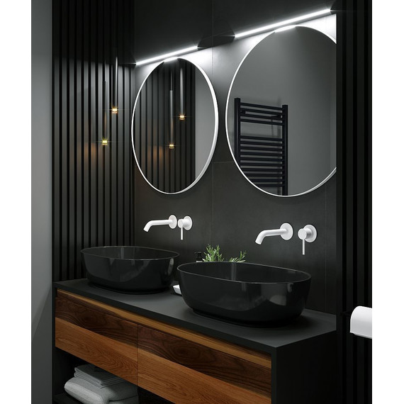 Смеситель для раковины настенный Timo Saona 2372/16SM, белый матовый фото 2