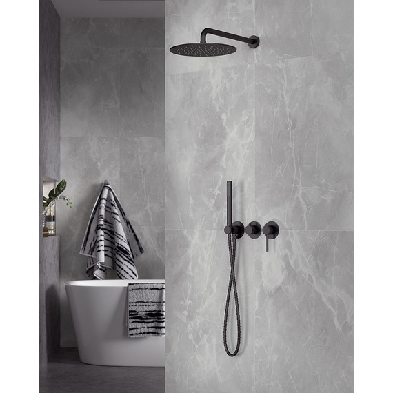 Душевая система для душа Timo Saona SX-2349/03SM, черный матовый фото 2