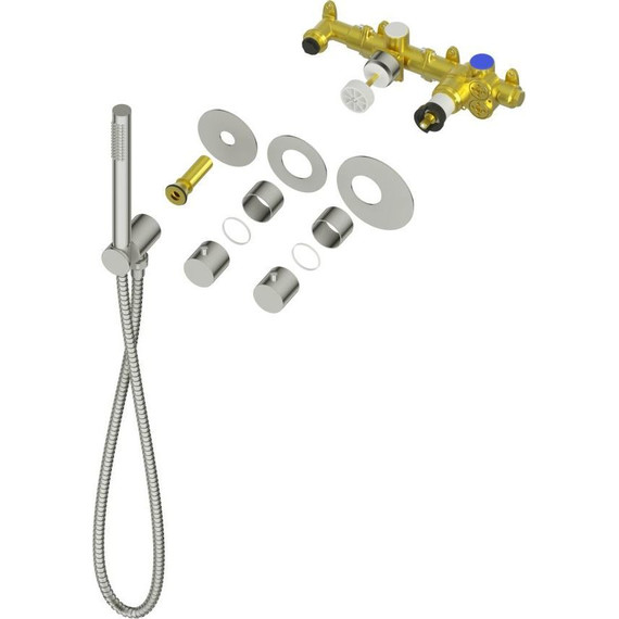 Душевая система для душа с термостатом Timo Saona SX-2359/03SM, черный матовый фото 3