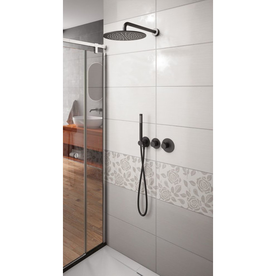 Душевая система для душа с термостатом Timo Saona SX-2359/03SM, черный матовый фото 2