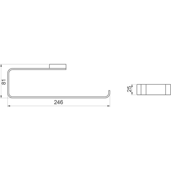 Полотенцедержатель Timo Selene 17057/17, золото матовое фото 4