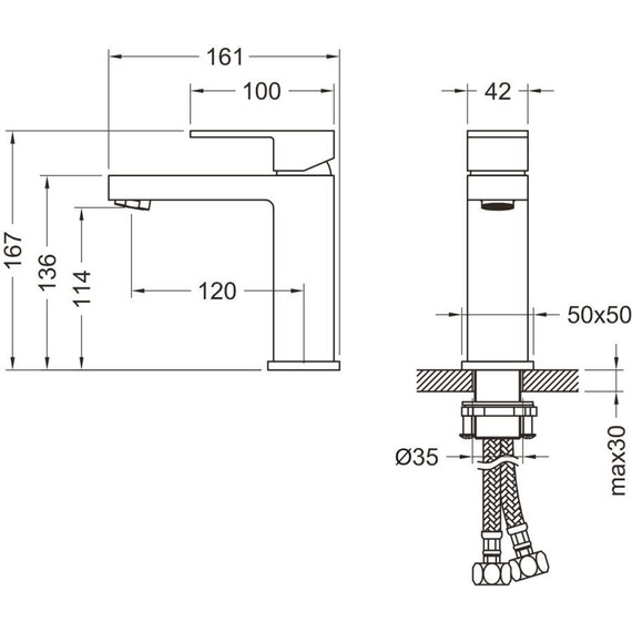 Смеситель для раковины Timo Selene 2061/16F, белый матовый - 2 Смеситель для раковины Timo Selene 2061/16F, белый матовый фото 2
