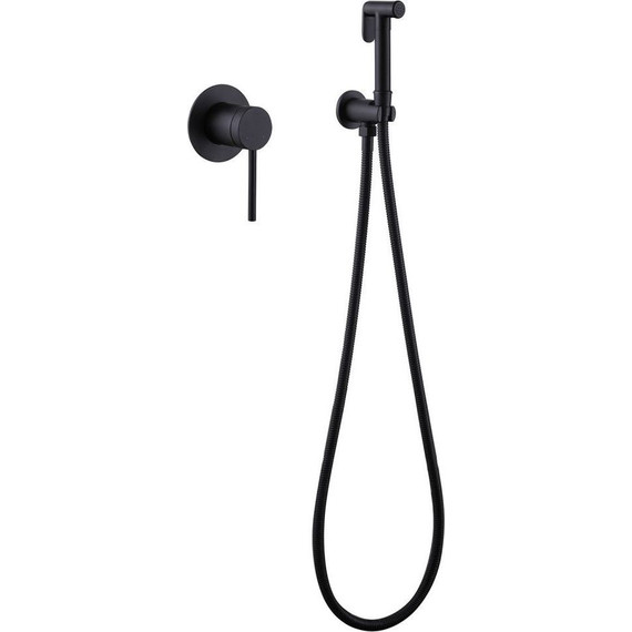 Набор для гигиенического душа Abber Emotion AF8825B, черный матовый - 2 Набор для гигиенического душа Abber Emotion AF8825B, черный матовый фото 2