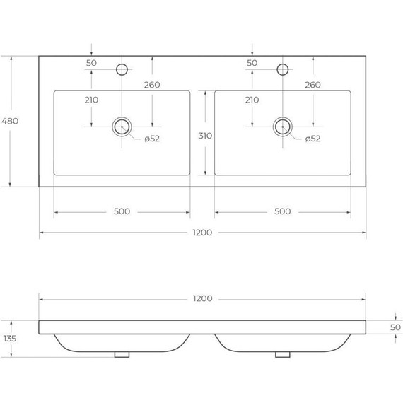 Тумба подвесная с раковиной Cezares ECO-1200-4C-SO-2-SPF-P 120 см, Sapfiro фото 13