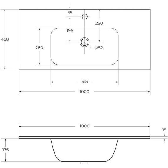 Тумба подвесная с раковиной Cezares DUET-1000-2C-SO-SPF-P 100 см, Sapfiro - 13 Тумба подвесная с раковиной Cezares DUET-1000-2C-SO-SPF-P 100 см, Sapfiro фото 13