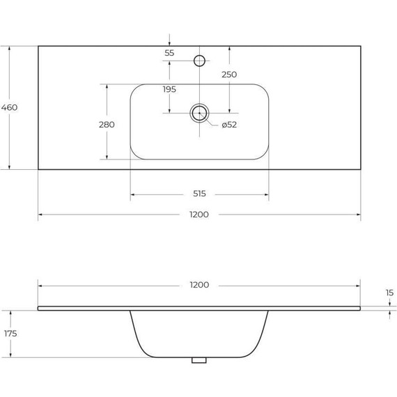 Тумба подвесная с раковиной Cezares DUET-1200-2C-SO-GR-P 120 см, Grafito - 13 Тумба подвесная с раковиной Cezares DUET-1200-2C-SO-GR-P 120 см, Grafito фото 13
