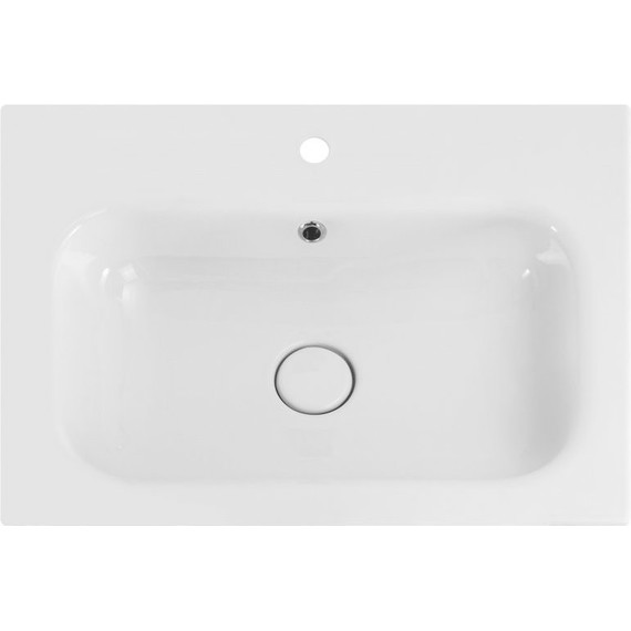 Тумба подвесная с раковиной Cezares DUET-600-2C-SO-GR-P 60 см, Grafito фото 2