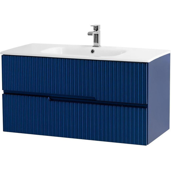 Тумба подвесная с раковиной Cezares DUET-1000-2C-SO-SPF-P 100 см, Sapfiro - 2 Тумба подвесная с раковиной Cezares DUET-1000-2C-SO-SPF-P 100 см, Sapfiro фото 2