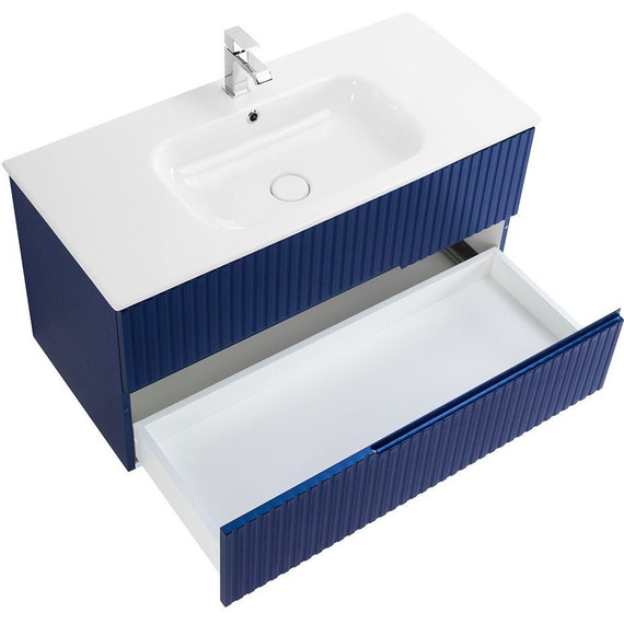 Тумба подвесная с раковиной Cezares DUET-1000-2C-SO-SPF-P 100 см, Sapfiro - 3 Тумба подвесная с раковиной Cezares DUET-1000-2C-SO-SPF-P 100 см, Sapfiro фото 3