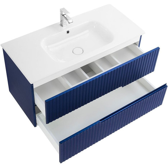 Тумба подвесная с раковиной Cezares DUET-1000-2C-SO-SPF-P 100 см, Sapfiro - 6 Тумба подвесная с раковиной Cezares DUET-1000-2C-SO-SPF-P 100 см, Sapfiro фото 6