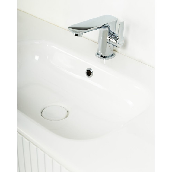 Тумба подвесная с раковиной Cezares DUET-1200-2C-SO-BL 120 см, Bianco Lucido фото 11