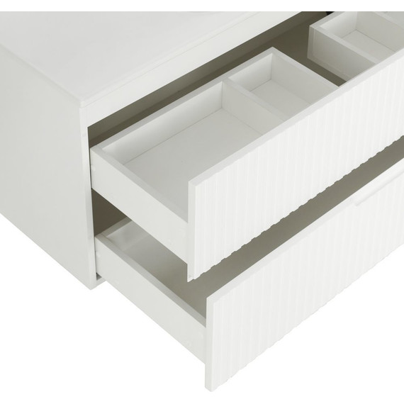 Тумба подвесная с раковиной Cezares DUET-1200-2C-SO-BO 120 см, Bianco Opaco фото 12