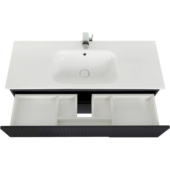 Тумба подвесная с раковиной Cezares DUET-1200-2C-SO-GR-P 120 см, Grafito - 4 Тумба подвесная с раковиной Cezares DUET-1200-2C-SO-GR-P 120 см, Grafito фото 4