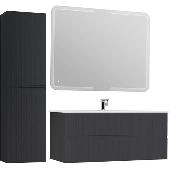 Тумба подвесная с раковиной Cezares DUET-1200-2C-SO-GR-P 120 см, Grafito - 6 Тумба подвесная с раковиной Cezares DUET-1200-2C-SO-GR-P 120 см, Grafito фото 6