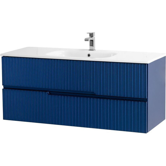 Тумба подвесная с раковиной Cezares DUET-1200-2C-SO-SPF-P 120 см, Sapfiro фото 2