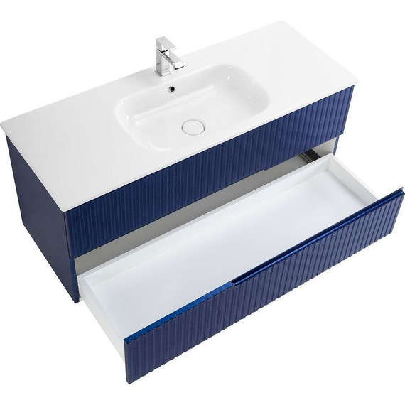 Тумба подвесная с раковиной Cezares DUET-1200-2C-SO-SPF-P 120 см, Sapfiro фото 3