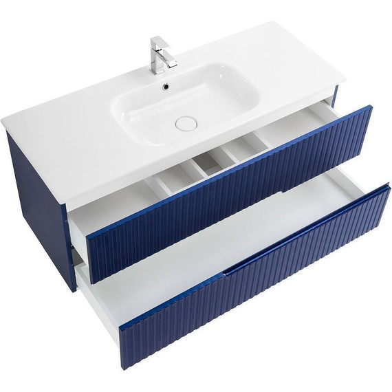 Тумба подвесная с раковиной Cezares DUET-1200-2C-SO-SPF-P 120 см, Sapfiro фото 6