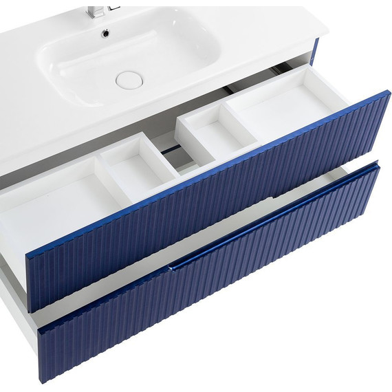 Тумба подвесная с раковиной Cezares DUET-1200-2C-SO-SPF-P 120 см, Sapfiro фото 8