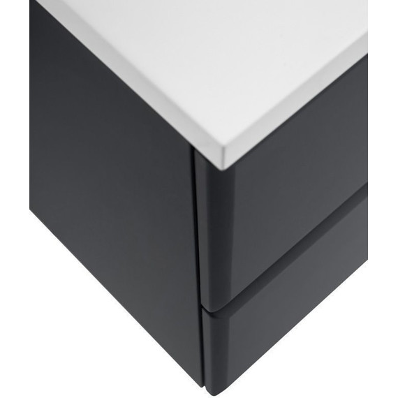 Тумба подвесная с раковиной Cezares ECO-1200-2C-SO-GR-P 120 см, Grafito фото 8