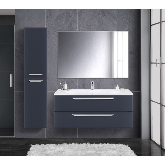 Тумба подвесная с раковиной Cezares ECO-1200-2C-SO-GR-P 120 см, Grafito фото 9