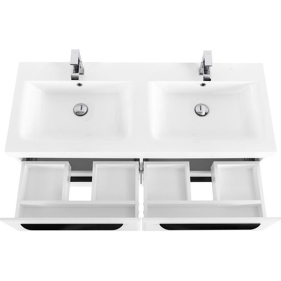 Тумба подвесная с раковиной Cezares ECO-1200-4C-SO-2-BO+CZR-1200/480-2-LV-MR-ECO 120 см, Bianco Opaco - 2 Тумба подвесная с раковиной Cezares ECO-1200-4C-SO-2-BO+CZR-1200/480-2-LV-MR-ECO 120 см, Bianco Opaco фото 2