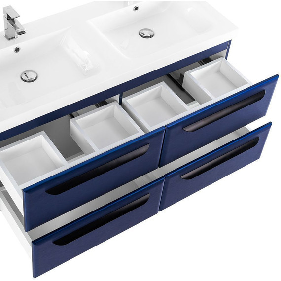 Тумба подвесная с раковиной Cezares ECO-1200-4C-SO-2-SPF-P 120 см, Sapfiro фото 6