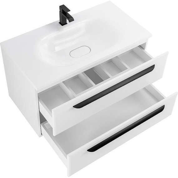 Тумба подвесная с раковиной Cezares ECO-900-2C-SO-BL 90 см, Bianco Lucido - 5 Тумба подвесная с раковиной Cezares ECO-900-2C-SO-BL 90 см, Bianco Lucido фото 5