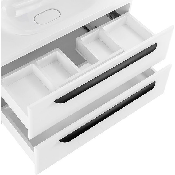 Тумба подвесная с раковиной Cezares ECO-900-2C-SO-BL 90 см, Bianco Lucido - 6 Тумба подвесная с раковиной Cezares ECO-900-2C-SO-BL 90 см, Bianco Lucido фото 6