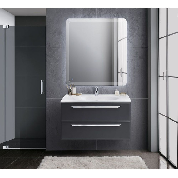 Тумба подвесная с раковиной Cezares ECO-900-2C-SO-GR-P 90 см, Grafito - 8 Тумба подвесная с раковиной Cezares ECO-900-2C-SO-GR-P 90 см, Grafito фото 8