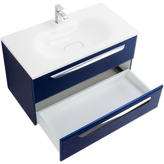 Тумба подвесная с раковиной Cezares ECO-900-2C-SO-SPF-P 90 см, Sapfiro фото 3