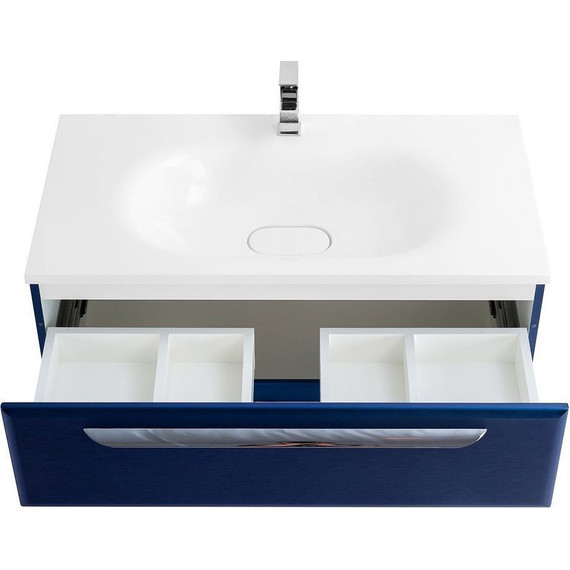 Тумба подвесная с раковиной Cezares ECO-900-2C-SO-SPF-P 90 см, Sapfiro фото 4