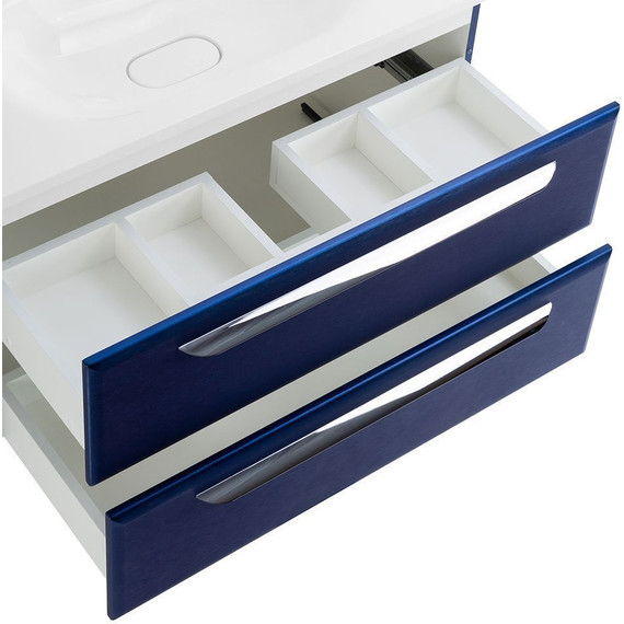 Тумба подвесная с раковиной Cezares ECO-900-2C-SO-SPF-P 90 см, Sapfiro фото 6