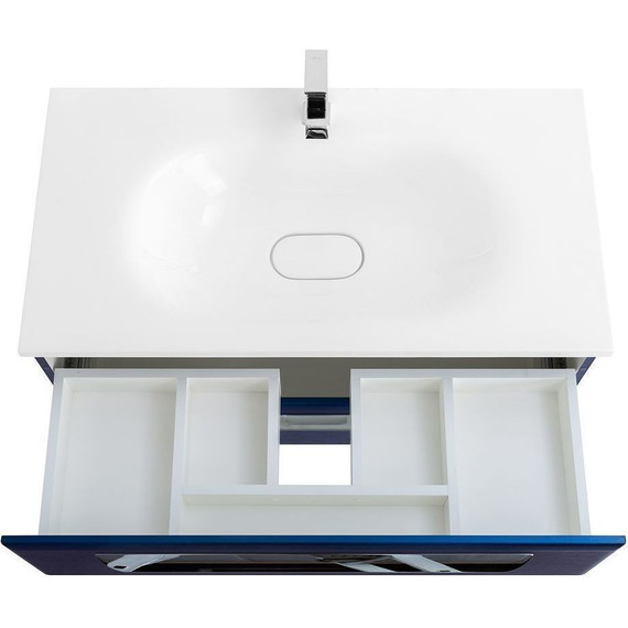 Тумба подвесная с раковиной Cezares ECO-900-2C-SO-SPF-P 90 см, Sapfiro фото 7
