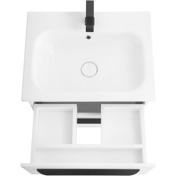 Тумба подвесная с раковиной Cezares ECO-CER-600-2C-SO-BL 60 см, Bianco Lucido - 8 Тумба подвесная с раковиной Cezares ECO-CER-600-2C-SO-BL 60 см, Bianco Lucido фото 8