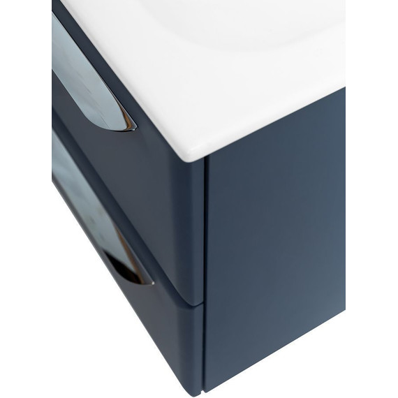 Тумба подвесная с раковиной Cezares ECO-CER-600-2C-SO-GR-P 60 см, Grafito фото 9