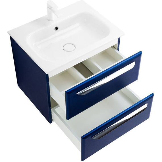 Тумба подвесная с раковиной Cezares ECO-CER-600-2C-SO-SPF-P 60 см, Sapfiro фото 6