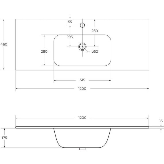 Тумба подвесная с раковиной Cezares ECO-CER-1200-2C-SO-SPF-P 120 см, Sapfiro фото 18
