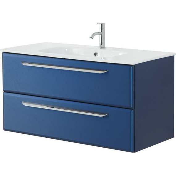 Тумба подвесная с раковиной Cezares ECO-CER-1000-2C-SO-SPF-P 100 см, Sapfiro фото 5