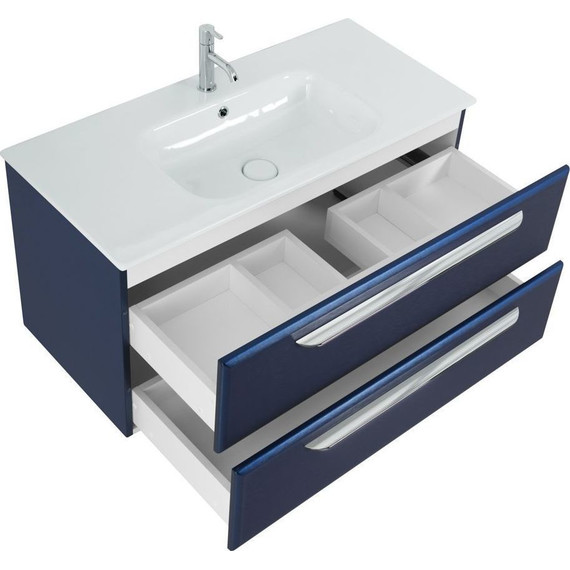 Тумба подвесная с раковиной Cezares ECO-CER-1000-2C-SO-SPF-P 100 см, Sapfiro фото 9