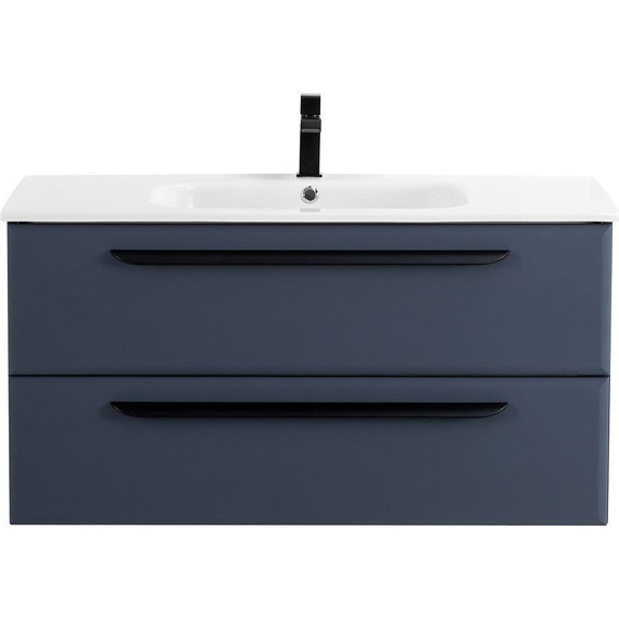 Тумба подвесная с раковиной Cezares ECO-CER-1200-2C-SO-GR-P 120 см, Grafito фото 