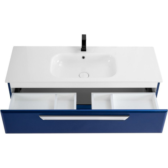 Тумба подвесная с раковиной Cezares ECO-CER-1200-2C-SO-SPF-P 120 см, Sapfiro фото 5