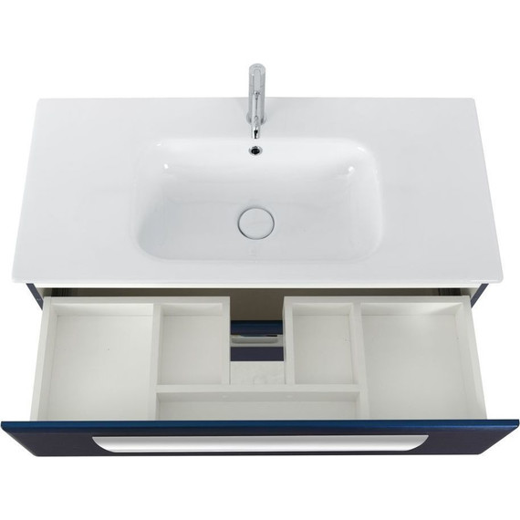 Тумба подвесная с раковиной Cezares ECO-CER-800-2C-SO-SPF-P 80 см, Sapfiro фото 7