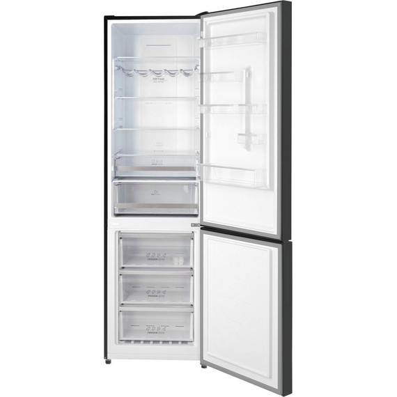 Двухкамерный холодильник Hiberg RFC-400DX NFGB inverter, чёрное стекло фото 3