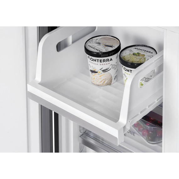 Холодильник Side by Side Hiberg RFQ-600DX NFGB inverter, чёрное мерцающее стекло фото 12