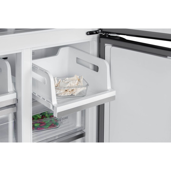 Холодильник Side by Side Hiberg RFQ-600DX NFGB inverter, чёрное мерцающее стекло фото 7