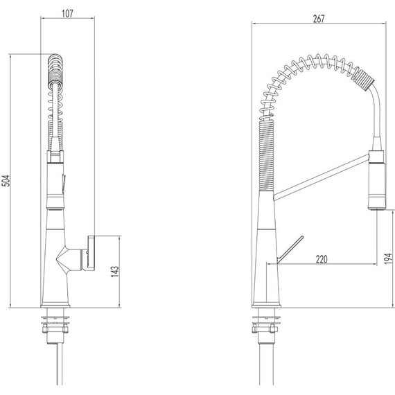Смеситель для кухни Azario Spring AZ-VGT569183C, Цвет производителя: хром - 2 Смеситель для кухни Azario Spring AZ-VGT569183C, Цвет производителя: хром фото 2