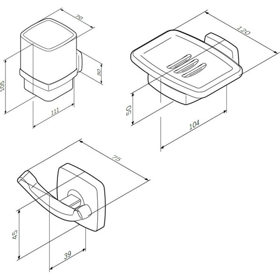 Комплект мебели Am.Pm Gem 75 см BK90GA фото 13
