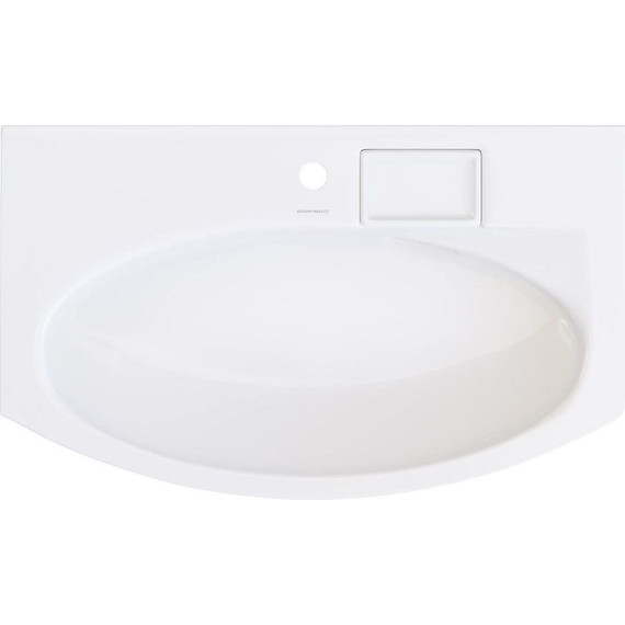 Тумба подвесная с раковиной Kerama Marazzi Riva 80 см RV.80\WHT.M, белый матовый фото 11