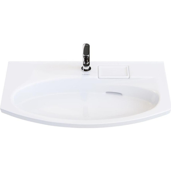 Тумба подвесная с раковиной Kerama Marazzi Riva 80 см RV.80\WHT.M, белый матовый фото 12